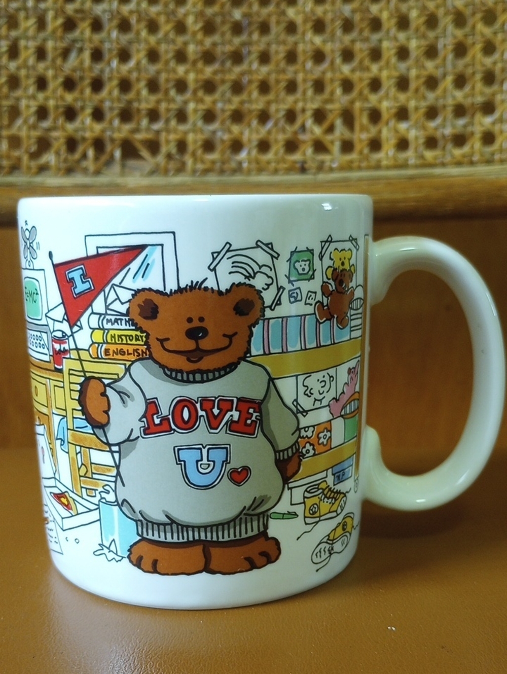 Russ Teddy Bear College University Vintage Mug